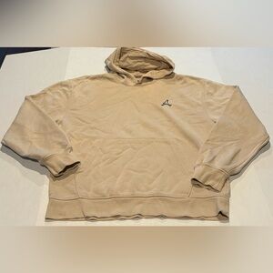 Men's Air Jordan Essentials Fleece Pullover Hoodie Cream DQ7466-206 –Size Medium